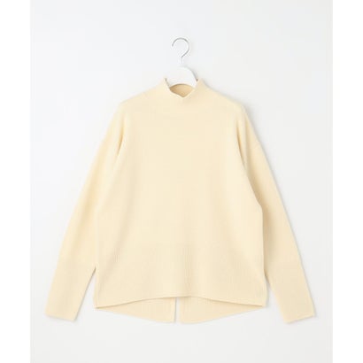 【カタログ掲載・WEB限定カラーあり・洗える】ウールカシミヤブレンドハイネック ニット （ライトイエロー）｜詳細画像