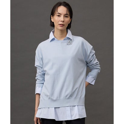 【定番・人気素材・JIYUKU STAFF SELECT COLOR】レーヨンストレッチアソート ニット （［WEB・阿倍野近鉄限定］サックス）｜詳細画像