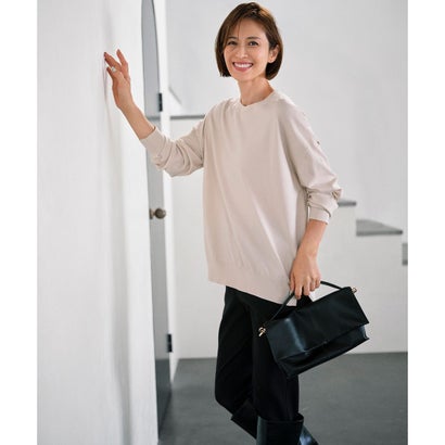 自由区 【定番・人気素材・JIYUKU STAFF SELECT COLOR】レーヨンストレッチアソート ニット （［WEB・東京大丸限定］ライトベージュ）｜詳細画像