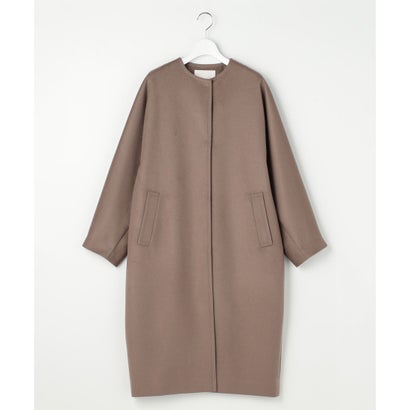 【カタログ掲載・新型】Super100sライトビーバーノーカラー コート （モカ）｜詳細画像