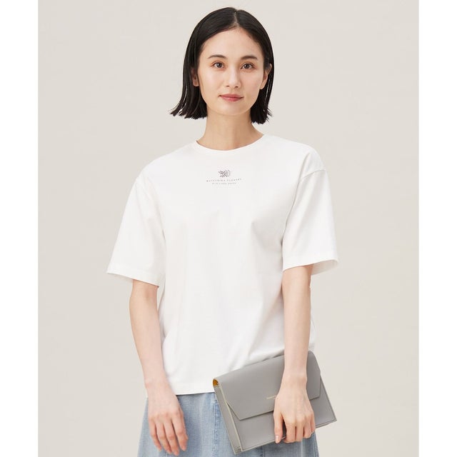 【洗える】レタード Tシャツ （オフ）