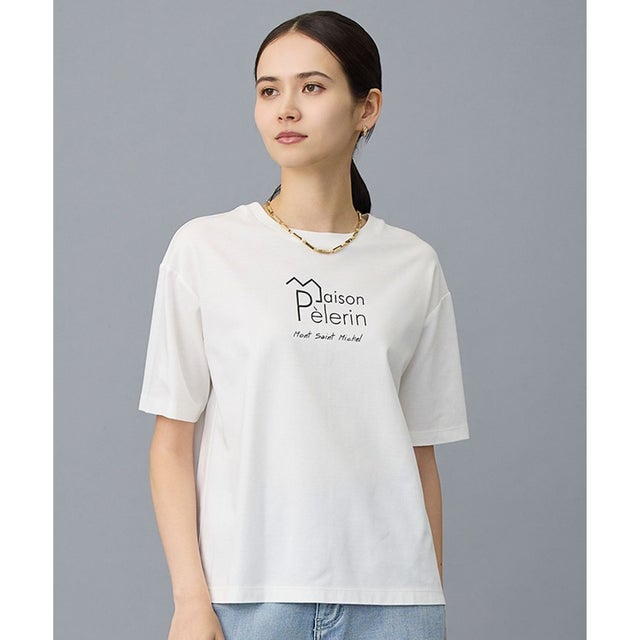 【洗える】グラフィックロゴ Tシャツ （オフ）