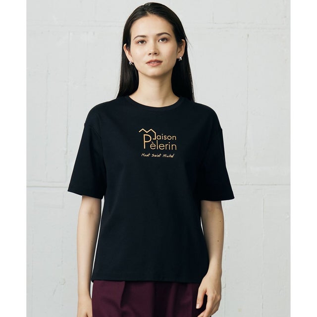 【洗える】グラフィックロゴ Tシャツ （ブラック）