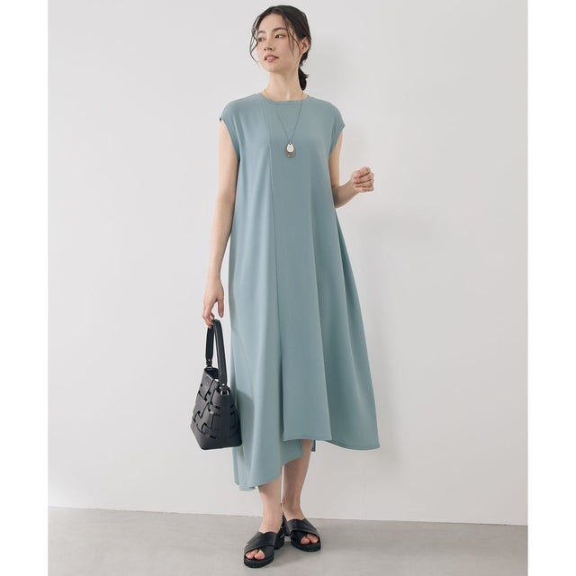 【17号サイズまで展開・カタログ掲載・WEB先行販売】ストレッチアムンゼン ワンピース （サックス）