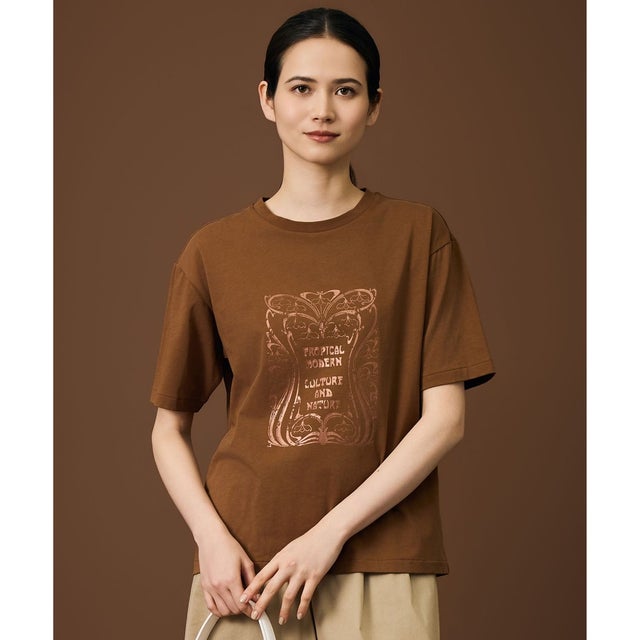 【カタログ掲載】アートグラフィック Tシャツ （テラコッタブラウン）