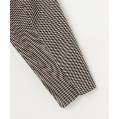 【SHIHOさん着用・オンオフ活躍・品よく決まる】チェックパターン ジャコット （チャコール(グレンチェック)）｜詳細画像