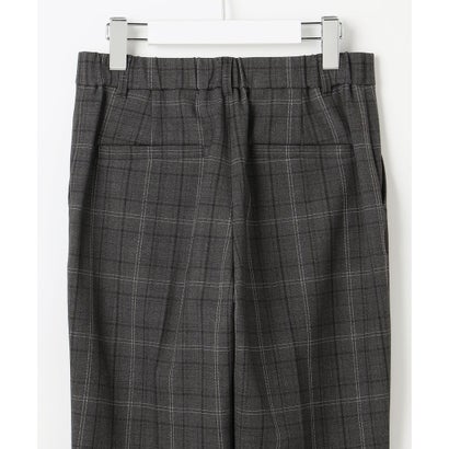自由区 L 【カタログ掲載・新色追加】TRギャバ裏起毛チェック柄テーパード パンツ （［新色］ダークグレーチェック）｜詳細画像
