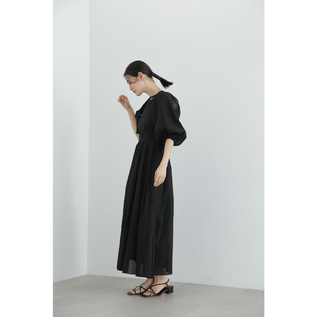 ジル スチュアート JILL STUART ◇コットンサッカー2wayドレス （PLUM 