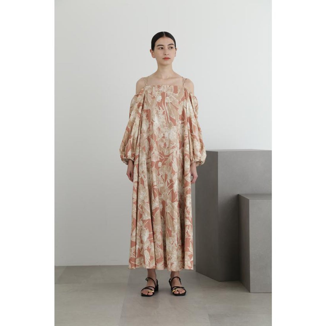 ジル スチュアート JILL STUART ビッグフラワープリントワンピース 