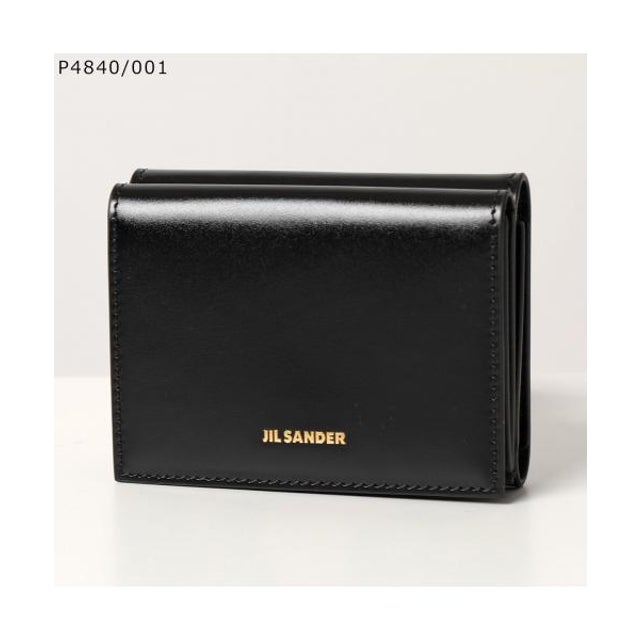JILSANDER 三つ折り財布 J07UI0011 P5073 TINY レザー （P4840/001/BLACK）