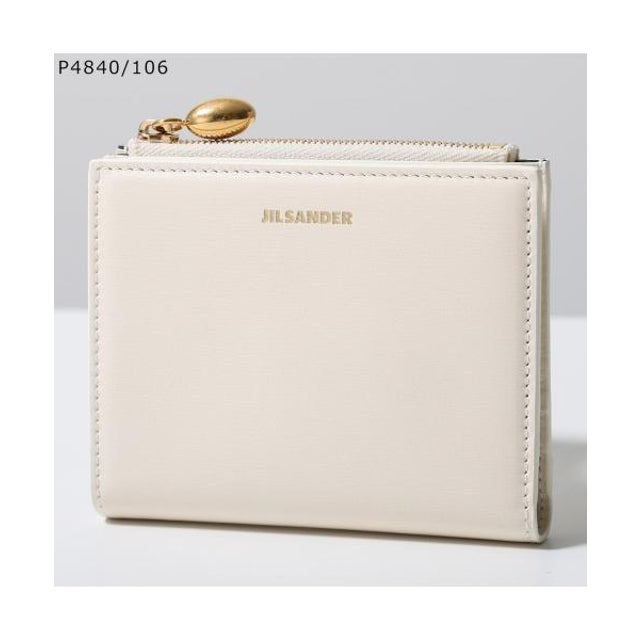 JIL SANDER 二つ折り財布 GOJI ゴジ J66UI0006 P4840 （P4840/106/EGGSHELL）