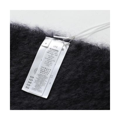 JIL SANDER マフラー PLAIN SCARF J02TE0113 J40041 （001/BLACK/ブラック）｜詳細画像