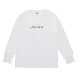 ジンアンドジュールズ JIN&JULES ロゴプリントロングTシャツ （WH