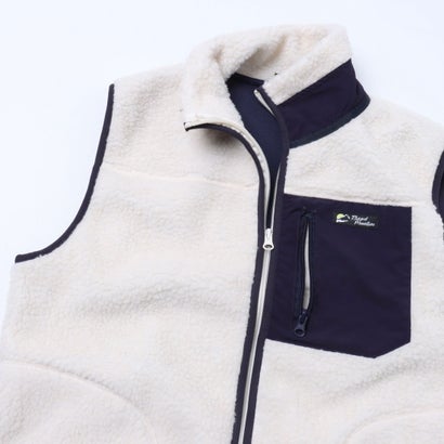 RAGGED MOUNTAI GRAFTON 防風 防寒 ボア ベスト スタンドカラー フリース メンズ ユニセックス アウトドアウェア ラギッドマウンテン （ブラック）｜詳細画像