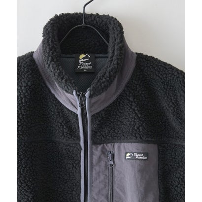ジーンズメイト JEANS MATE RAGGED MOUNTAI GRAFTON 防風 防寒 ボア ベスト スタンドカラー フリース メンズ ユニセックス アウトドアウェア ラギッドマウンテン （ブラック）｜詳細画像