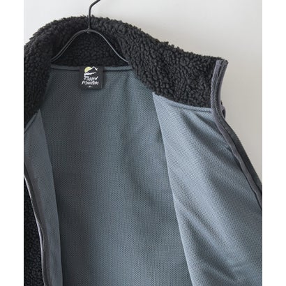 ジーンズメイト JEANS MATE RAGGED MOUNTAI GRAFTON 防風 防寒 ボア ベスト スタンドカラー フリース メンズ ユニセックス アウトドアウェア ラギッドマウンテン （ブラック）｜詳細画像