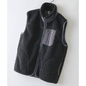 RAGGED MOUNTAI GRAFTON 防風 防寒 ボア ベスト スタンドカラー フリース メンズ ユニセックス アウトドアウェア ラギッドマウンテン （ブラック）