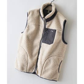 RAGGED MOUNTAI GRAFTON 防風 防寒 ボア ベスト スタンドカラー フリース メンズ ユニセックス アウトドアウェア ラギッドマウンテン （ベージュ）