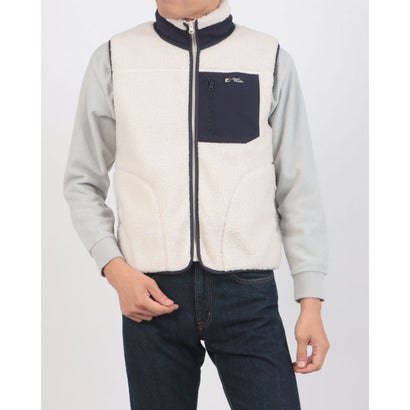 ジーンズメイト JEANS MATE RAGGED MOUNTAI GRAFTON 防風 防寒 ボア ベスト スタンドカラー フリース メンズ ユニセックス アウトドアウェア ラギッドマウンテン （アイボリー）｜詳細画像