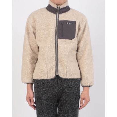RAGGED MOUNTAI GRAFTON 防風 防寒 ボア ブルゾン スタンドカラー フリースジャケット メンズ ユニセックス アウトドアウェア ラギッドマウンテン （ベージュ）｜詳細画像