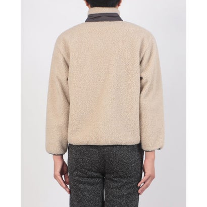RAGGED MOUNTAI GRAFTON 防風 防寒 ボア ブルゾン スタンドカラー フリースジャケット メンズ ユニセックス アウトドアウェア ラギッドマウンテン （ベージュ）｜詳細画像