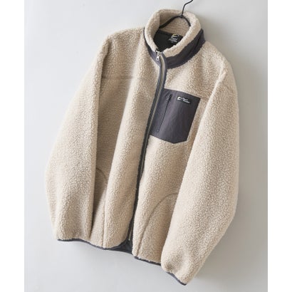 RAGGED MOUNTAI GRAFTON 防風 防寒 ボア ブルゾン スタンドカラー フリースジャケット メンズ ユニセックス アウトドアウェア ラギッドマウンテン （ベージュ）｜詳細画像