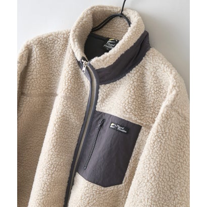 RAGGED MOUNTAI GRAFTON 防風 防寒 ボア ブルゾン スタンドカラー フリースジャケット メンズ ユニセックス アウトドアウェア ラギッドマウンテン （ベージュ）｜詳細画像