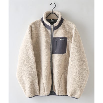 RAGGED MOUNTAI GRAFTON 防風 防寒 ボア ブルゾン スタンドカラー フリースジャケット メンズ ユニセックス アウトドアウェア ラギッドマウンテン （ベージュ）｜詳細画像