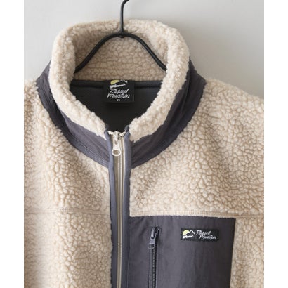 RAGGED MOUNTAI GRAFTON 防風 防寒 ボア ブルゾン スタンドカラー フリースジャケット メンズ ユニセックス アウトドアウェア ラギッドマウンテン （ベージュ）｜詳細画像