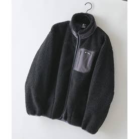 RAGGED MOUNTAI GRAFTON 防風 防寒 ボア ブルゾン スタンドカラー フリースジャケット メンズ ユニセックス アウトドアウェア ラギッドマウンテン （ブラック）