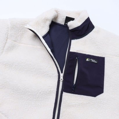 RAGGED MOUNTAI GRAFTON 防風 防寒 ボア ブルゾン スタンドカラー フリースジャケット メンズ ユニセックス アウトドアウェア ラギッドマウンテン （アイボリー）｜詳細画像