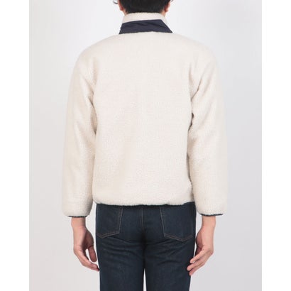 RAGGED MOUNTAI GRAFTON 防風 防寒 ボア ブルゾン スタンドカラー フリースジャケット メンズ ユニセックス アウトドアウェア ラギッドマウンテン （アイボリー）｜詳細画像