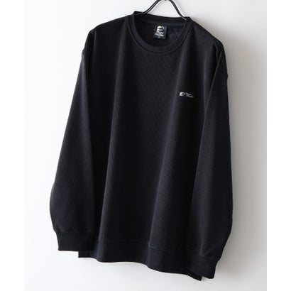 RAGGED MOUNTAIN HOLLIS ブロック サーマル 裏ボア シャギーボア トレーナー メンズ ユニセックス  防寒 部屋着 スウェット あったか リラックス 秋 冬 アウトドア ウェア （ブラック）｜詳細画像