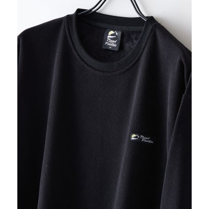 RAGGED MOUNTAIN HOLLIS ブロック サーマル 裏ボア シャギーボア トレーナー メンズ ユニセックス  防寒 部屋着 スウェット あったか リラックス 秋 冬 アウトドア ウェア （ブラック）｜詳細画像