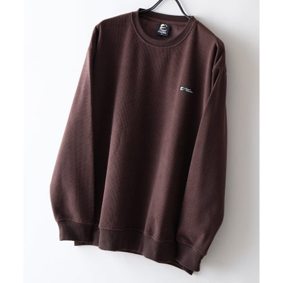RAGGED MOUNTAIN HOLLIS ブロック サーマル 裏ボア シャギーボア トレーナー メンズ ユニセックス  防寒 部屋着 スウェット あったか リラックス 秋 冬 アウトドア ウェア （ブラウン）｜詳細画像