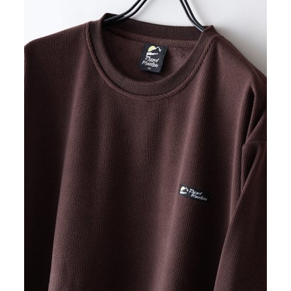 RAGGED MOUNTAIN HOLLIS ブロック サーマル 裏ボア シャギーボア トレーナー メンズ ユニセックス  防寒 部屋着 スウェット あったか リラックス 秋 冬 アウトドア ウェア （ブラウン）｜詳細画像