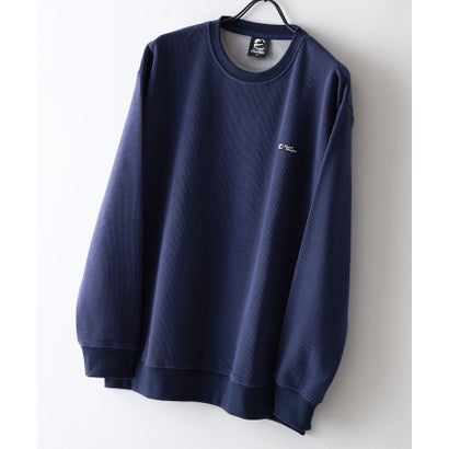 RAGGED MOUNTAIN HOLLIS ブロック サーマル 裏ボア シャギーボア トレーナー メンズ ユニセックス  防寒 部屋着 スウェット あったか リラックス 秋 冬 アウトドア ウェア （ネイビー）｜詳細画像