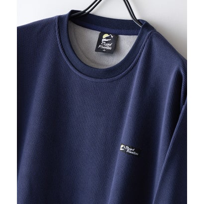 RAGGED MOUNTAIN HOLLIS ブロック サーマル 裏ボア シャギーボア トレーナー メンズ ユニセックス  防寒 部屋着 スウェット あったか リラックス 秋 冬 アウトドア ウェア （ネイビー）｜詳細画像