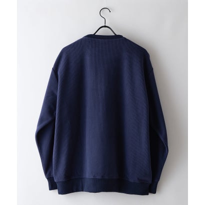 RAGGED MOUNTAIN HOLLIS ブロック サーマル 裏ボア シャギーボア トレーナー メンズ ユニセックス  防寒 部屋着 スウェット あったか リラックス 秋 冬 アウトドア ウェア （ネイビー）｜詳細画像