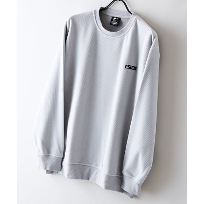 RAGGED MOUNTAIN HOLLIS ブロック サーマル 裏ボア シャギーボア トレーナー メンズ ユニセックス  防寒 部屋着 スウェット あったか リラックス 秋 冬 アウトドア ウェア （ライトグレー）｜詳細画像