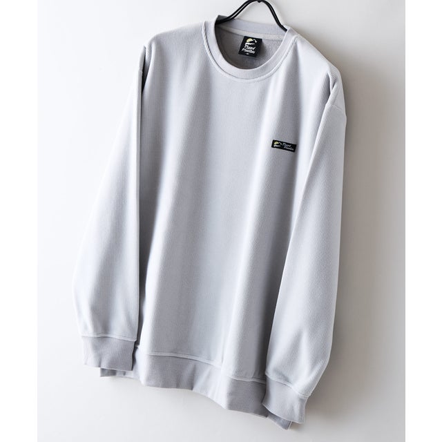 RAGGED MOUNTAIN HOLLIS ブロック サーマル 裏ボア シャギーボア トレーナー メンズ ユニセックス  防寒 部屋着 スウェット あったか リラックス 秋 冬 アウトドア ウェア （ライトグレー）