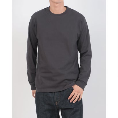 【HANES】BEFFY ビーフィー H5186 ロング スリーブ Tシャツ コットン100% ヘビーウェイト タフで型崩れしにくい （スミクロ）｜詳細画像