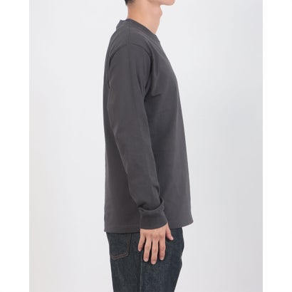 【HANES】BEFFY ビーフィー H5186 ロング スリーブ Tシャツ コットン100% ヘビーウェイト タフで型崩れしにくい （スミクロ）｜詳細画像