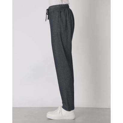 C-FORT POINT スウェット テーパードパンツ レディース すっきり見え きれいめ ウエストドロスト仕様 暖かい 保温 お出掛け リラックスウェア （ネイビー）｜詳細画像