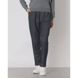 C-FORT POINT スウェット テーパードパンツ レディース すっきり見え きれいめ ウエストドロスト仕様 暖かい 保温 お出掛け リラックスウェア （ネイビー）