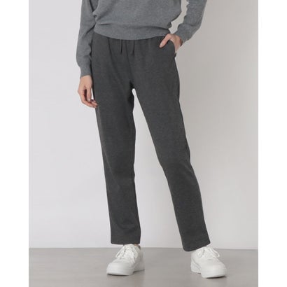 ジーンズメイト JEANS MATE C-FORT POINT スウェット テーパードパンツ レディース すっきり見え きれいめ ウエストドロスト仕様 暖かい 保温 お出掛け リラックスウェア （チャコールグレー）｜詳細画像