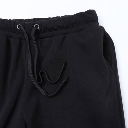 C-FORT POINT スウェット テーパードパンツ レディース すっきり見え きれいめ ウエストドロスト仕様 暖かい 保温 お出掛け リラックスウェア （ブラック）｜詳細画像