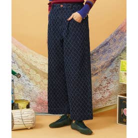 裏起毛デニムパンツ （ネイビー）