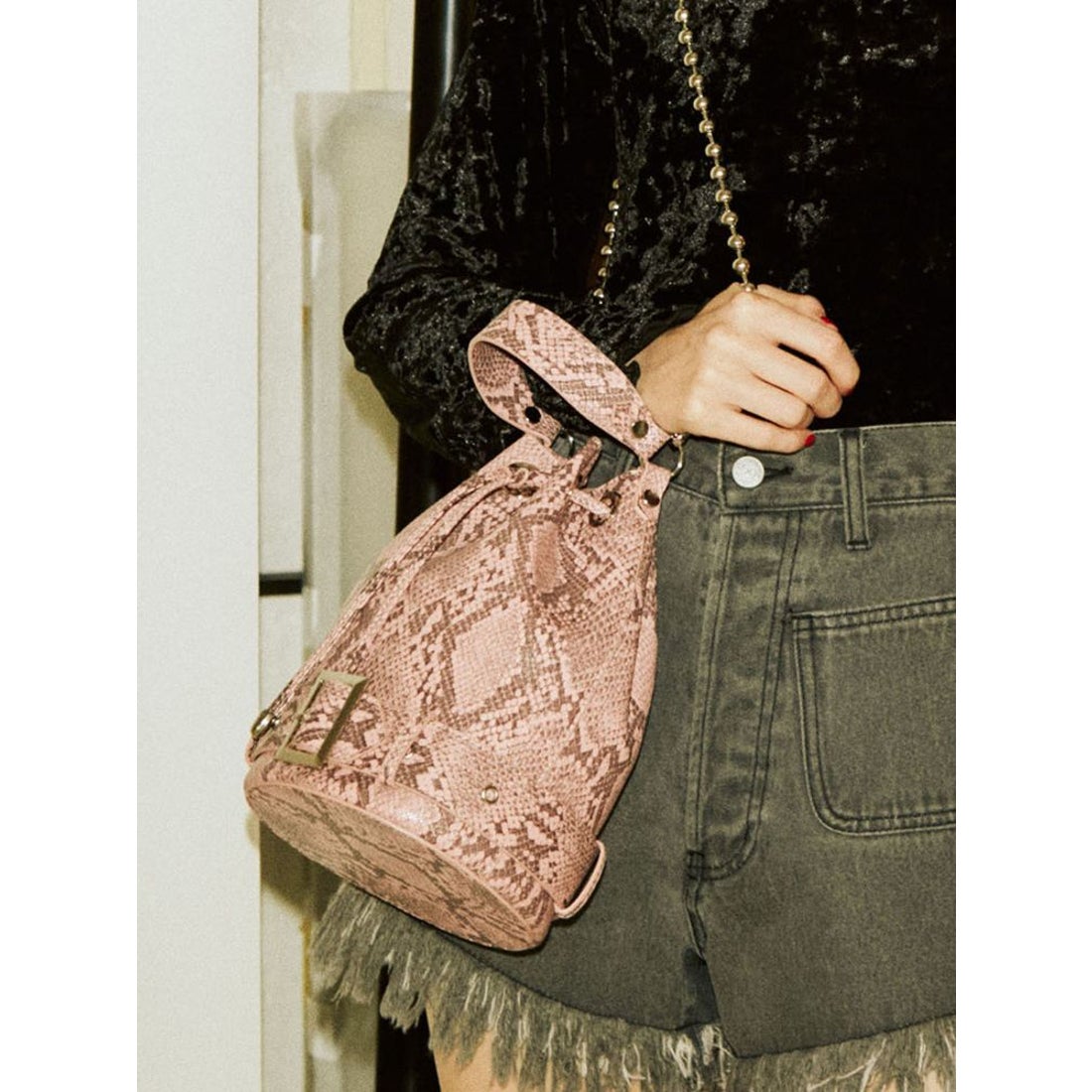 jouetie ライダースバケットBAG（ピンク） -ファッション通販 FASHION 