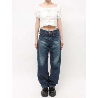 【SOMETHING×PosTokyo】Straight Loose Denim （ブラック）｜詳細画像